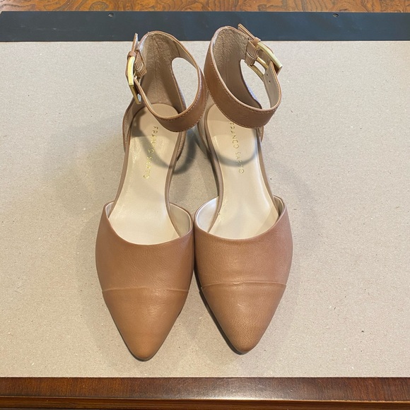 Franco Sarto Shoes - Franco Sarto ankle strap pointy toe flats size 7